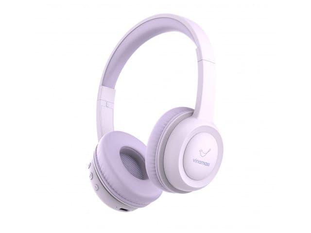 Auricular Bluetooth para Niños E63 Lila Claro Gorsun